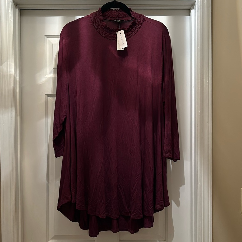 Lane Bryant Purple Turtleneck Long Sleeve